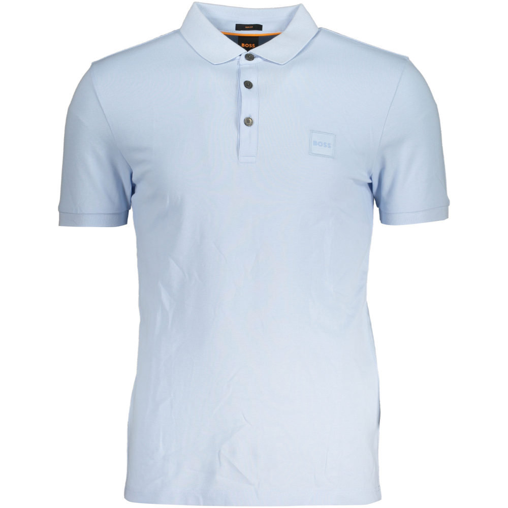 HUGO BOSS MEN'S BLUE SHORT SLEEVED POLO SHIRT