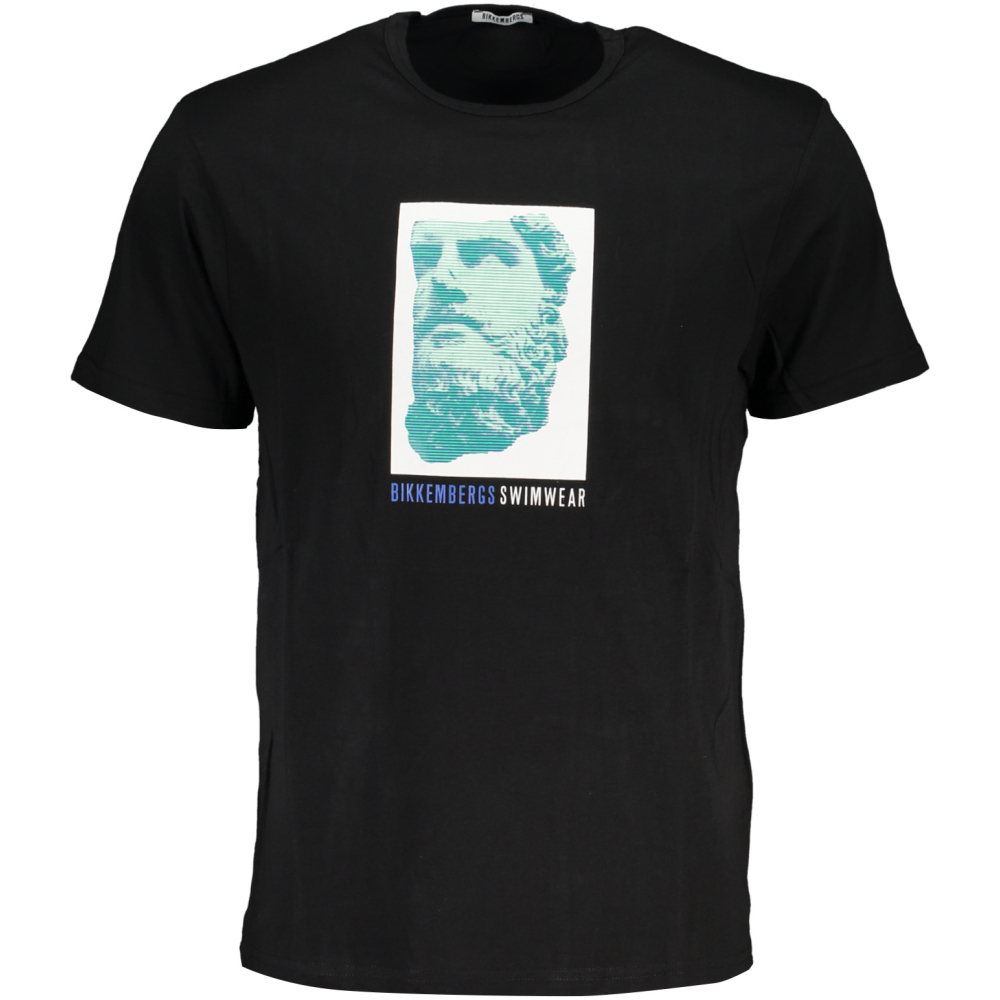 BIKKEMBERGS MEN'S BLACK T-SHIRT