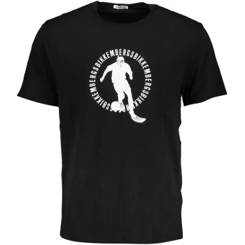 BIKKEMBERGS MEN'S BLACK T-SHIRT BIKKEMBERGS MEN'S BLACK T-SHIRT