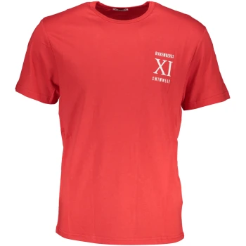 BIKKEMBERGS MEN'S RED T-SHIRT BIKKEMBERGS MEN'S RED T-SHIRT