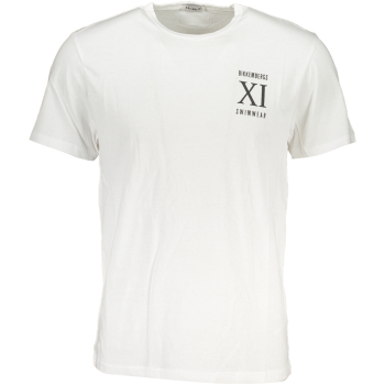 BIKKEMBERGS MEN'S WHITE LOGO T-SHIRT BIKKEMBERGS MEN'S WHITE LOGO T-SHIRT