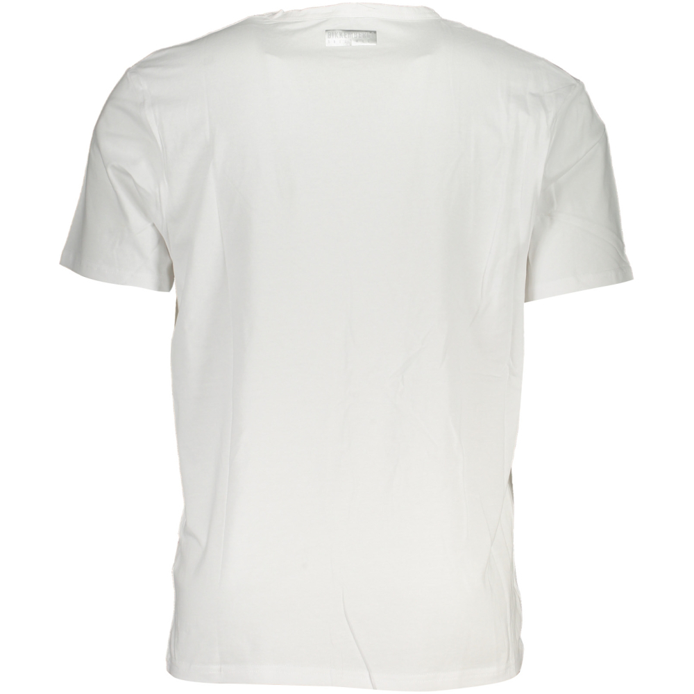 BIKKEMBERGS MEN'S WHITE LOGO T-SHIRT