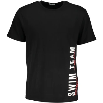 BIKKEMBERGS MEN'S BLACK LOGO T-SHIRT