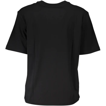 PATRIZIA PEPE WOMEN'S BLACK ORGANIC COTTON T-SHIRT PATRIZIA PEPE WOMEN'S BLACK ORGANIC COTTON T-SHIRT