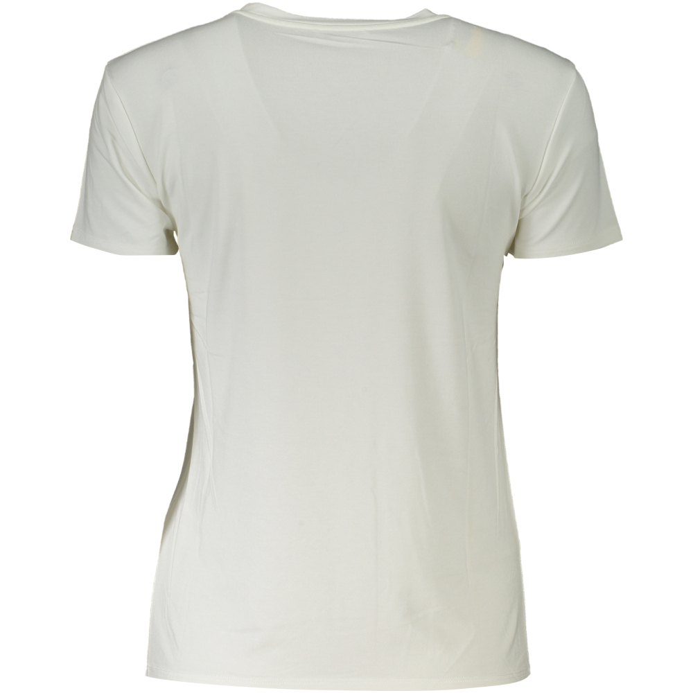 PATRIZIA PEPE WOMEN'S WHITE ORGANIC COTTON T-SHIRT