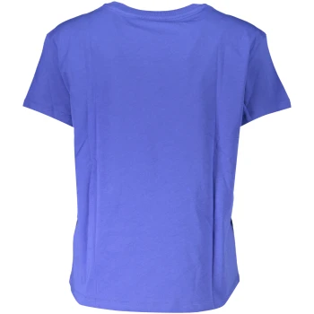 PATRIZIA PEPE WOMEN'S BLUE ORGANIC COTTON T-SHIRT PATRIZIA PEPE WOMEN'S BLUE ORGANIC COTTON T-SHIRT