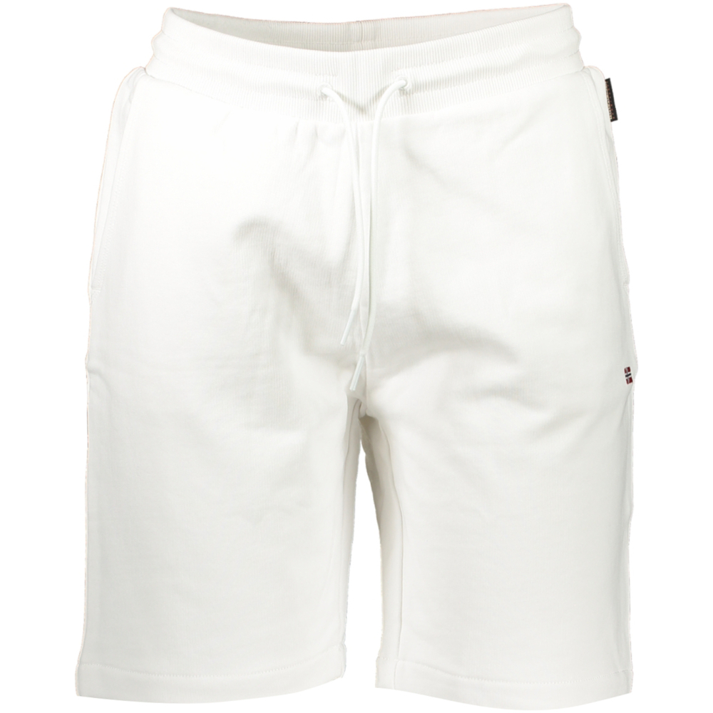 NAPAPIJRI MEN'S WHITE SHORT SPORTS PANTS