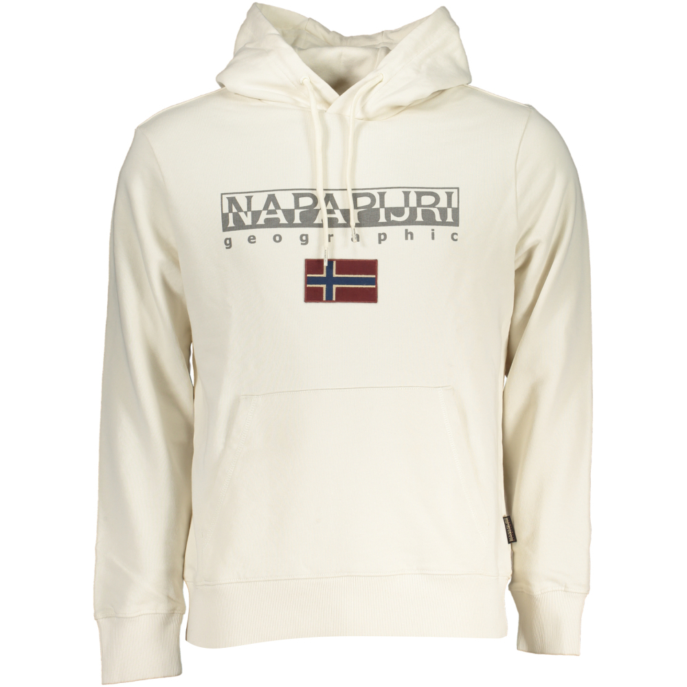 NAPAPIJRI MEN'S WHITE HOODIE