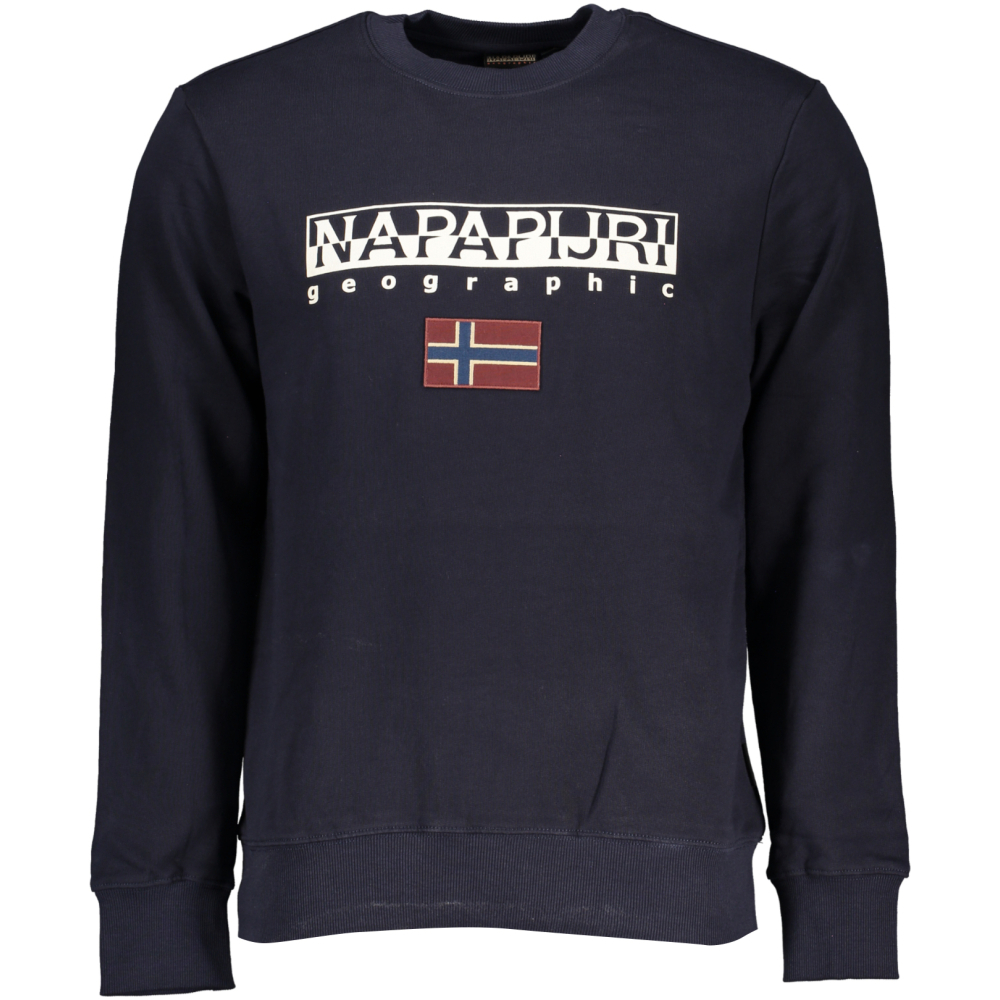 NAPAPIJRI MEN'S NAVY BLUE SWEATSHIRT