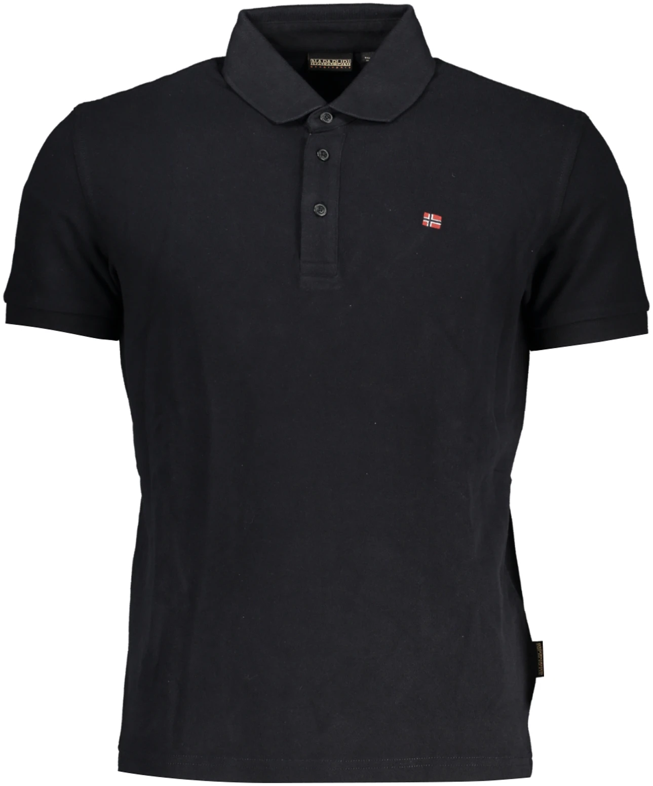 NAPAPIJRI MEN'S BLACK SHORT SLEEVED POLO SHIRT NAPAPIJRI MEN'S BLACK SHORT SLEEVED POLO SHIRT