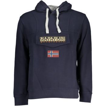 NAPAPIJRI MEN'S NAVY BLUE HOODIE