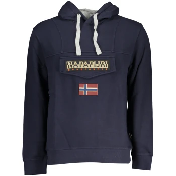 NAPAPIJRI MEN'S NAVY BLUE HOODIE