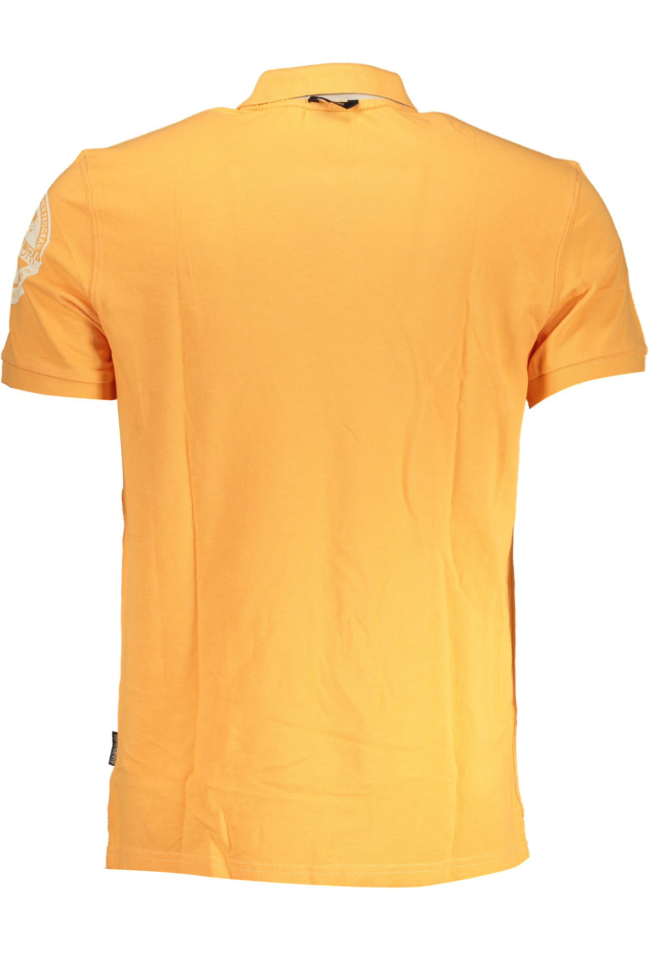 NAPAPIJRI MEN'S ORANGE SHORT SLEEVED POLO SHIRT NAPAPIJRI MEN'S ORANGE SHORT SLEEVED POLO SHIRT
