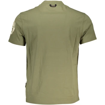 NAPAPIJRI MILITARY GREEN MEN'S T-SHIRT