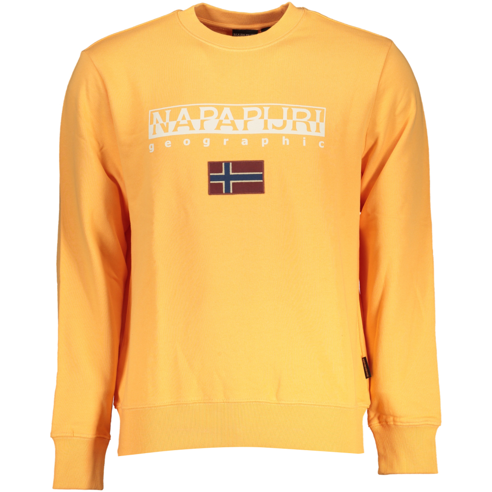 NAPAPIJRI MEN'S ORANGE SWEATSHIRT