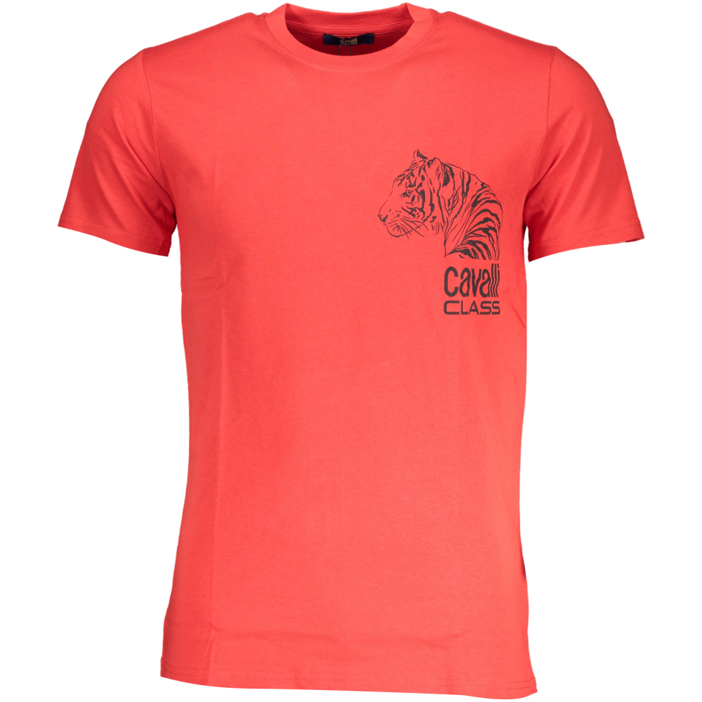 CAVALLI CLASS MEN'S RED T-SHIRT