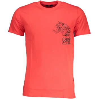 CAVALLI CLASS MEN'S RED T-SHIRT CAVALLI CLASS MEN'S RED T-SHIRT