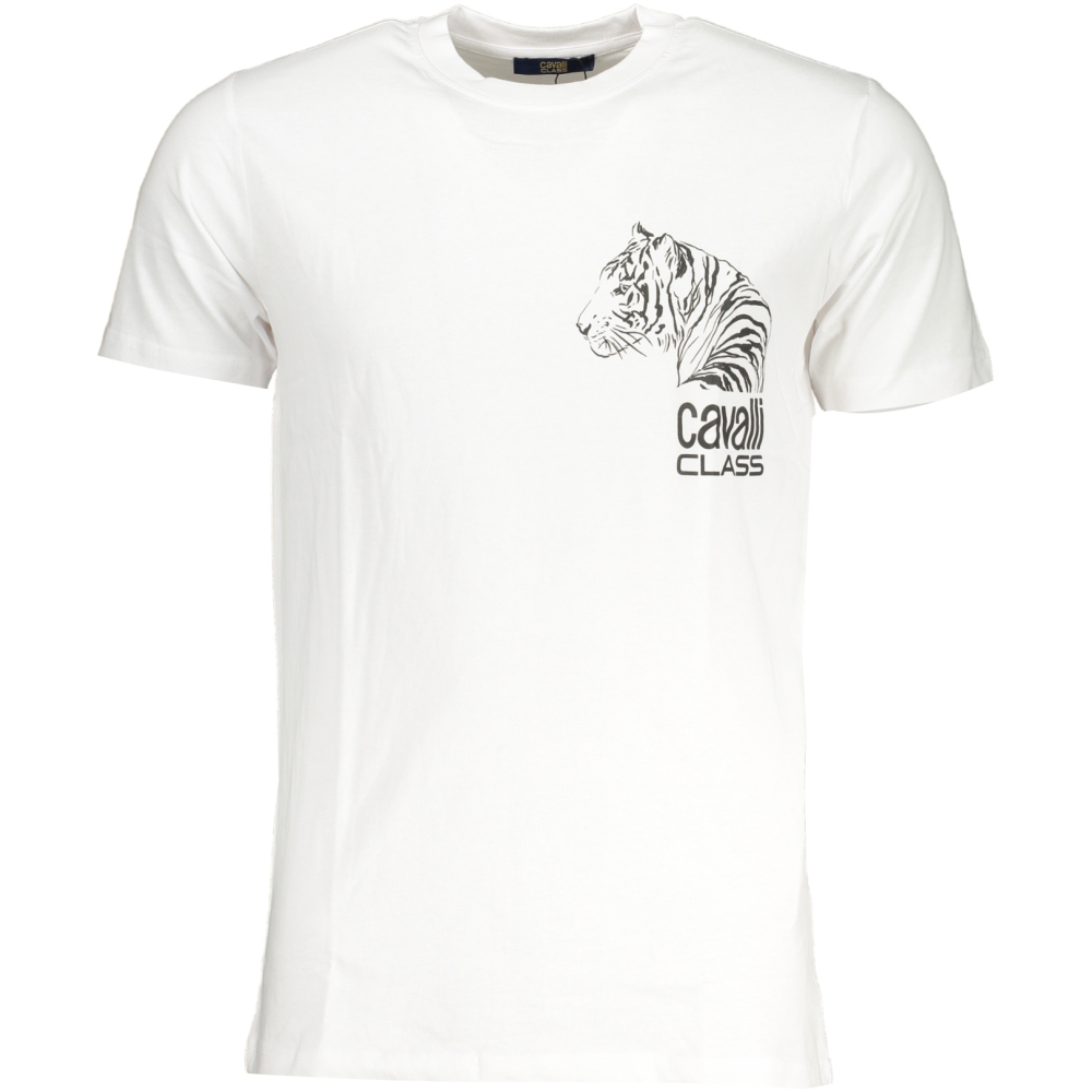 CAVALLI CLASS MEN'S WHITE T-SHIRT