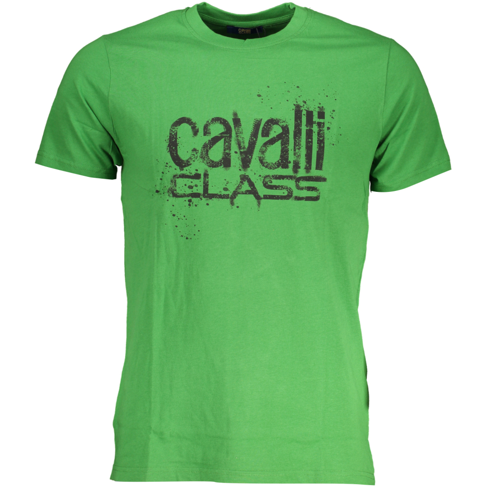 CAVALLI CLASS GREEN MEN'S T-SHIRT