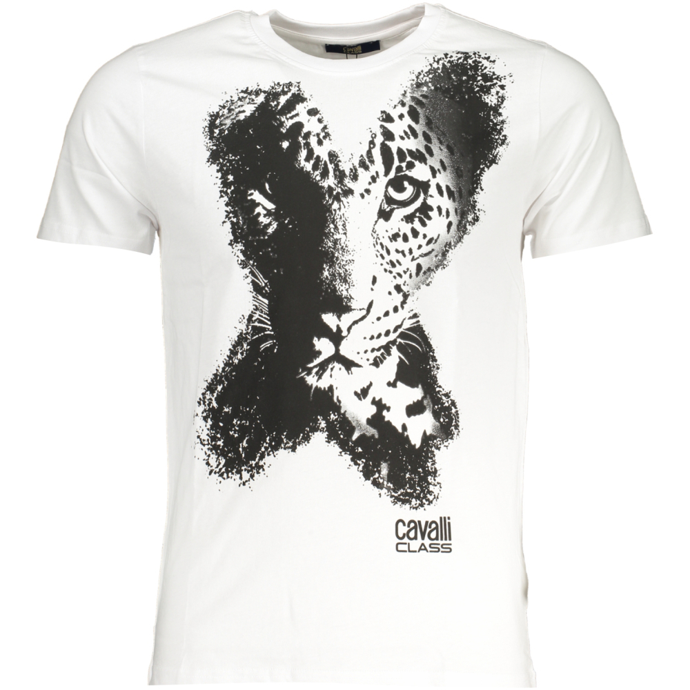 CAVALLI CLASS MEN'S WHITE T-SHIRT