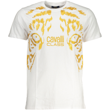 CAVALLI CLASS MEN'S WHITE T-SHIRT