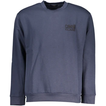 CAVALLI CLASS MEN'S NAVY BLUE SWEATSHIRT CAVALLI CLASS MEN'S NAVY BLUE SWEATSHIRT