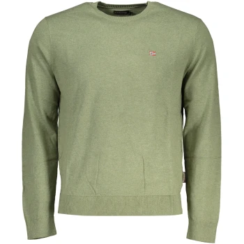 NAPAPIJRI MILITARY GREEN MEN'S SWEATER