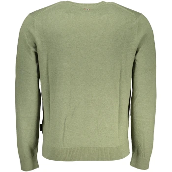 NAPAPIJRI MILITARY GREEN MEN'S SWEATER