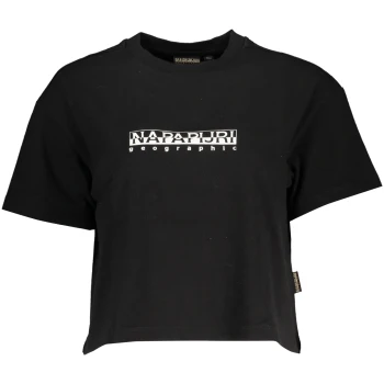 NAPAPIJRI WOMEN'S SHORT BLACK T-SHIRT
