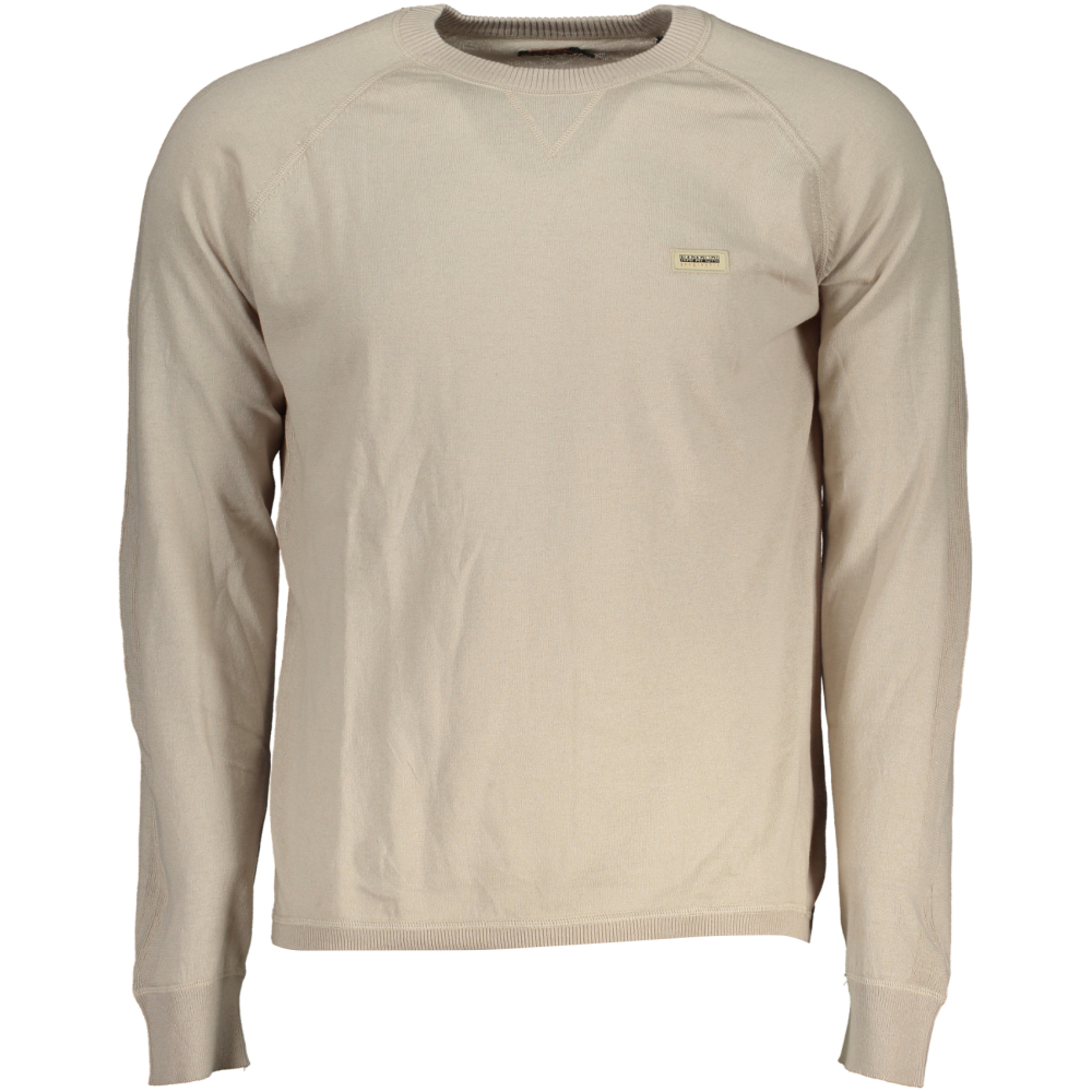 NAPAPIJRI MEN'S BEIGE SWEATER