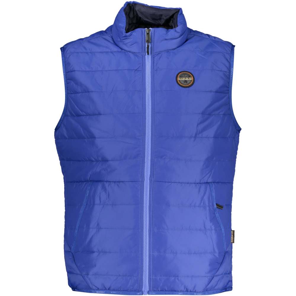 NAPAPIJRI MEN'S BLUE SLEEVELESS JACKET