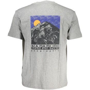 NAPAPIJRI MEN'S GRAY T-SHIRT