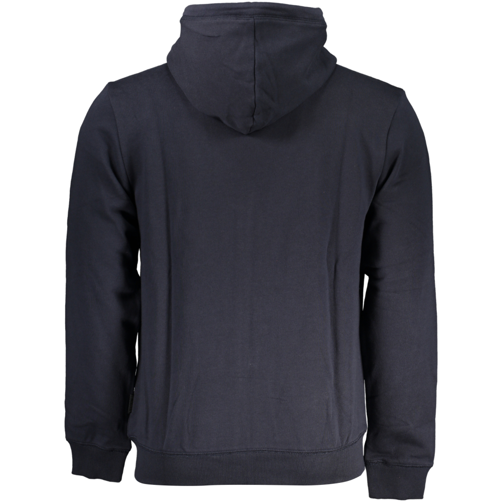 NAPAPIJRI MEN'S NAVY BLUE ZIPPED SWEATSHIRT