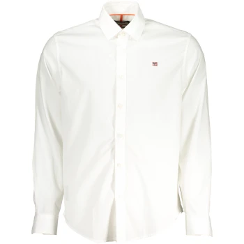 NAPAPIJRI MEN'S WHITE LONG SLEEVE SHIRT