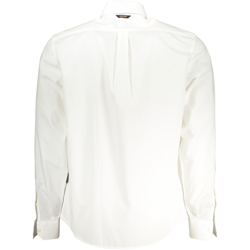 NAPAPIJRI MEN'S WHITE LONG SLEEVE SHIRT