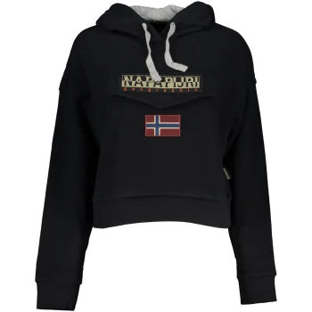 NAPAPIJRI WOMEN'S BLACK HOODIE