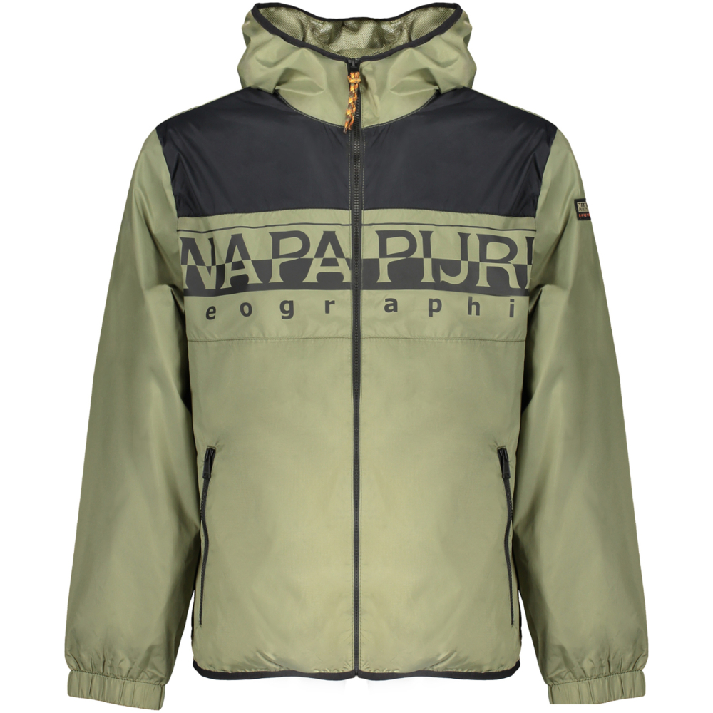 NAPAPIJRI MILITARY GREEN MEN'S SPORTS JACKET