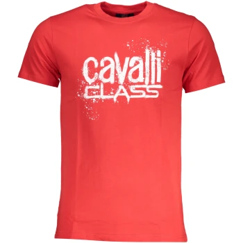 CAVALLI CLASS MEN'S RED T-SHIRT CAVALLI CLASS MEN'S RED T-SHIRT