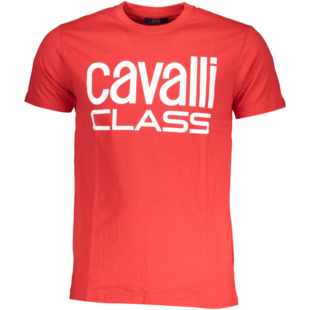 CAVALLI CLASS MEN'S RED T-SHIRT