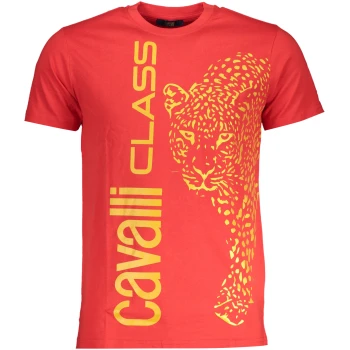 CAVALLI CLASS MEN'S RED T-SHIRT CAVALLI CLASS MEN'S RED T-SHIRT
