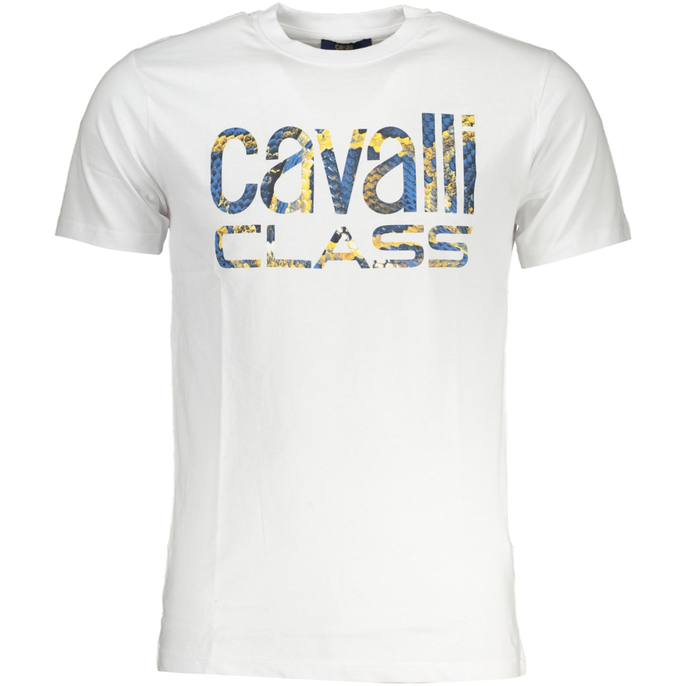 CAVALLI CLASS MEN'S WHITE T-SHIRT