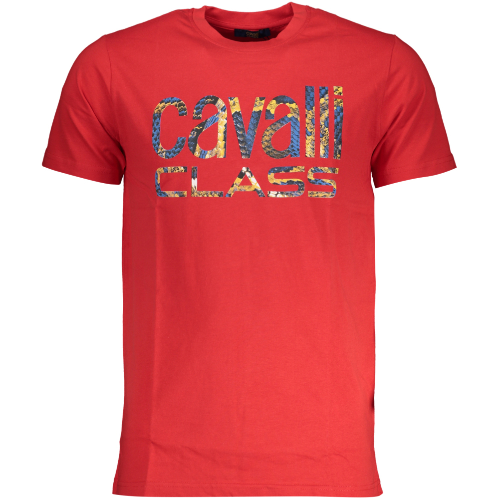 CAVALLI CLASS MEN'S RED T-SHIRT