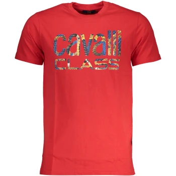 CAVALLI CLASS MEN'S RED T-SHIRT CAVALLI CLASS MEN'S RED T-SHIRT