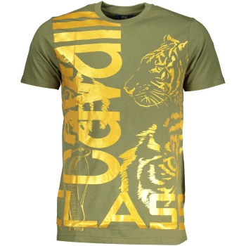 CAVALLI CLASS MILITARY GREEN MEN'S T-SHIRT