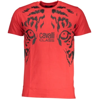 CAVALLI CLASS MEN'S RED T-SHIRT