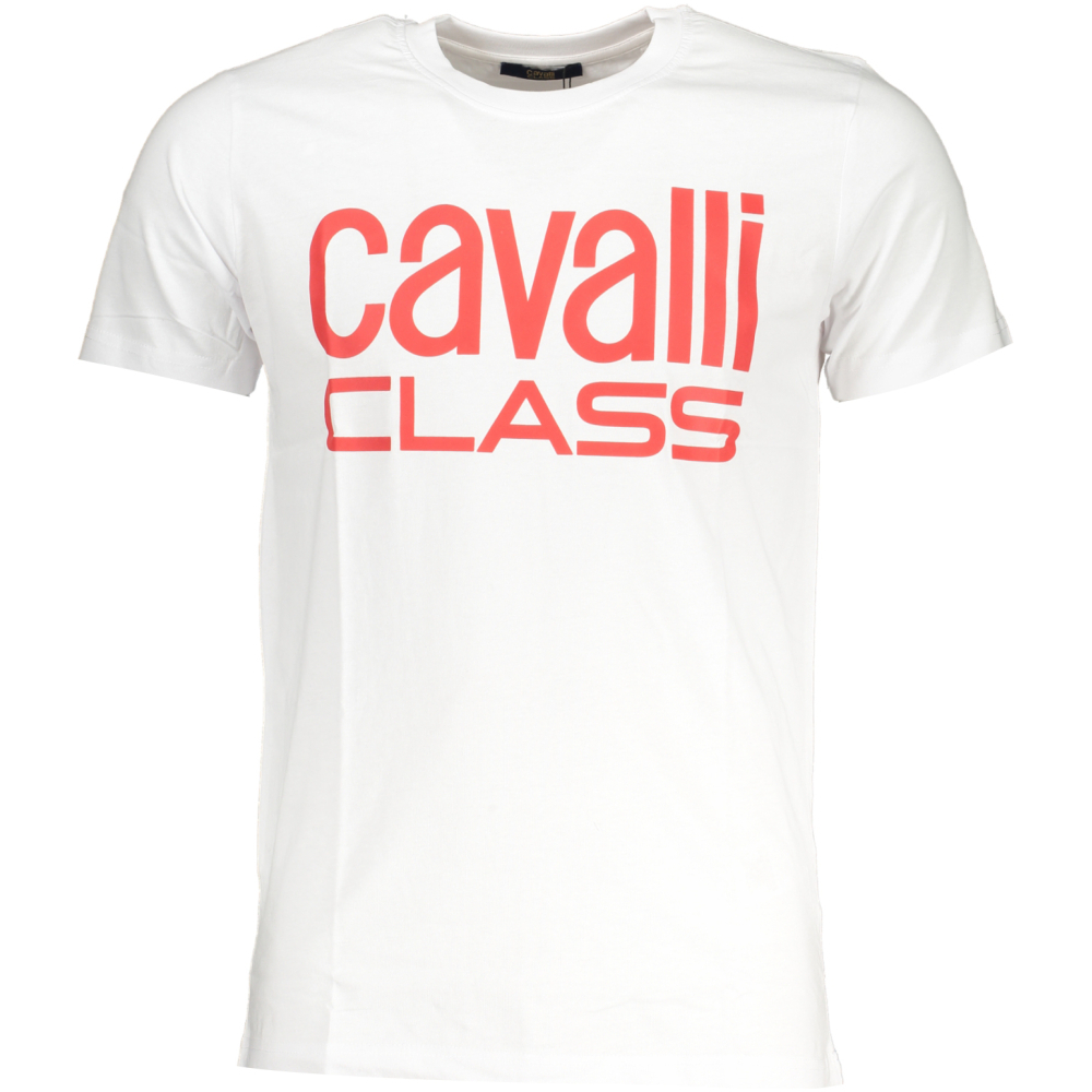 CAVALLI CLASS MEN'S WHITE T-SHIRT