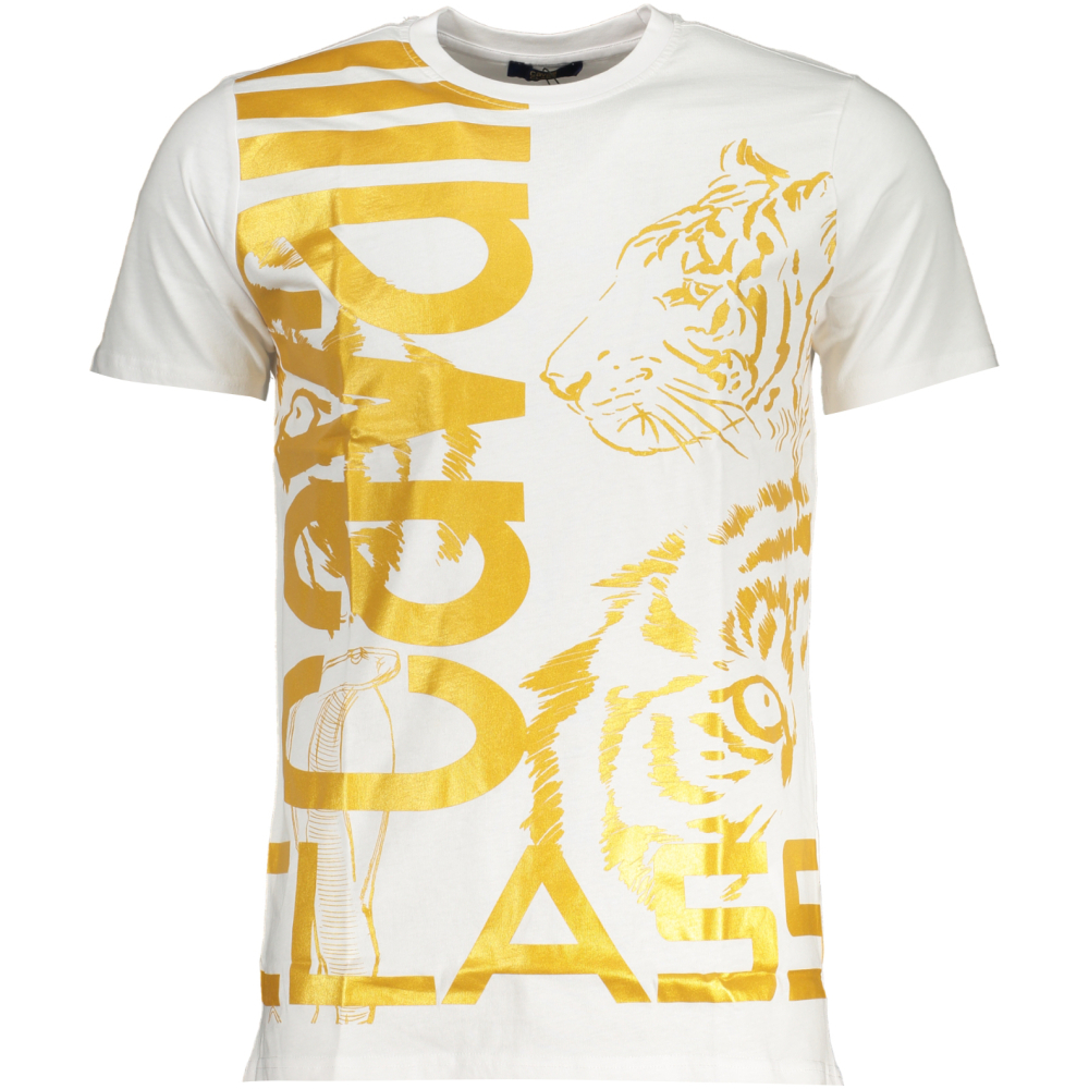 CAVALLI CLASS MEN'S WHITE T-SHIRT