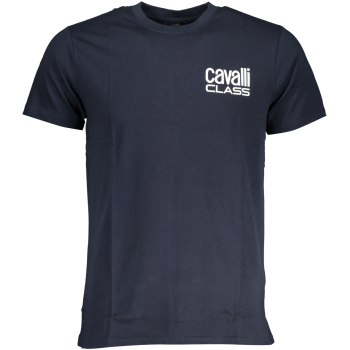 CAVALLI CLASS MEN'S NAVY BLUE T-SHIRT