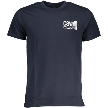 CAVALLI CLASS MEN'S NAVY BLUE T-SHIRT