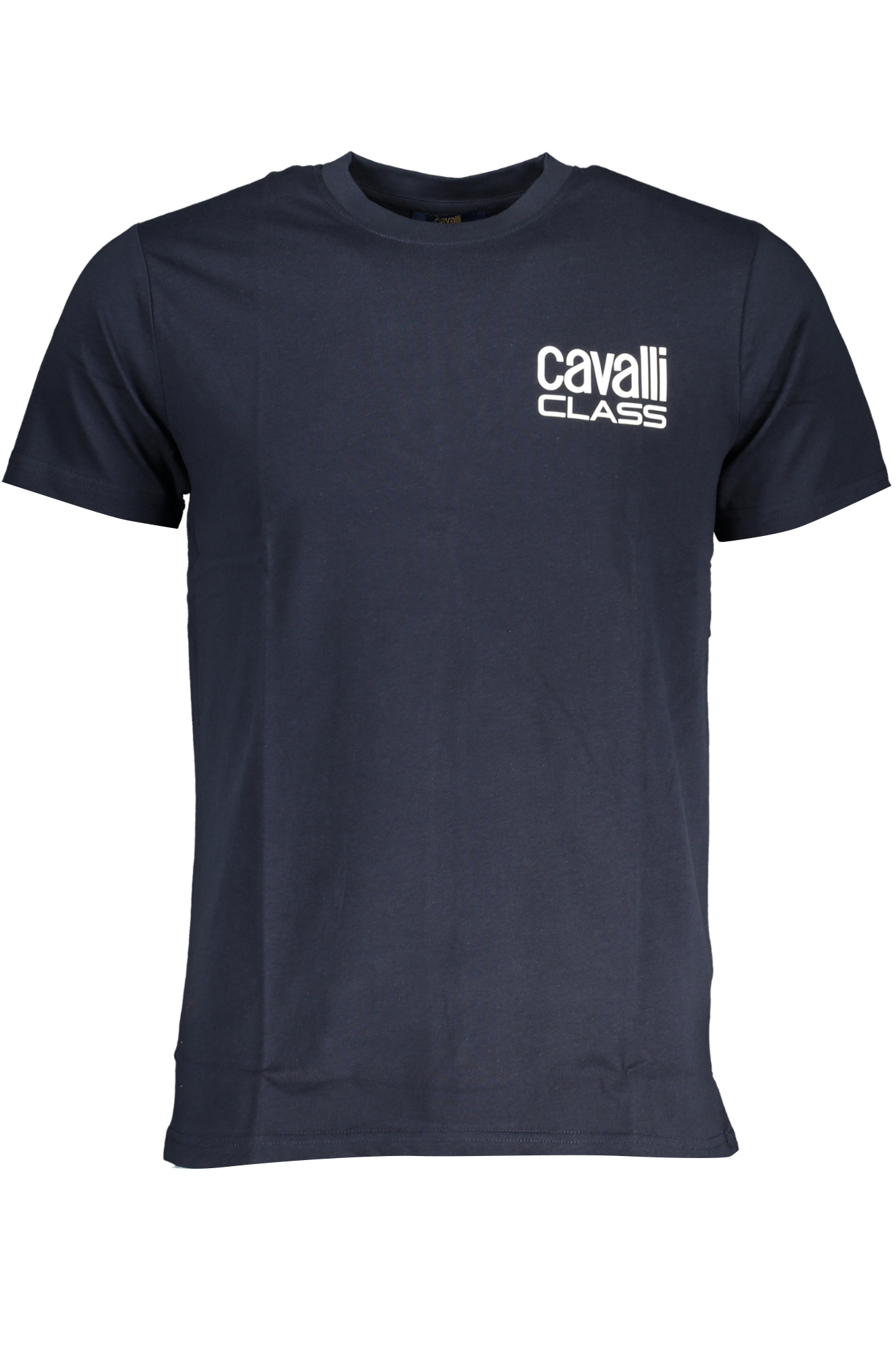 CAVALLI CLASS MEN'S NAVY BLUE T-SHIRT CAVALLI CLASS MEN'S NAVY BLUE T-SHIRT